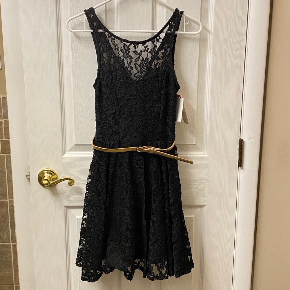 NWT Black Lace Design Dress